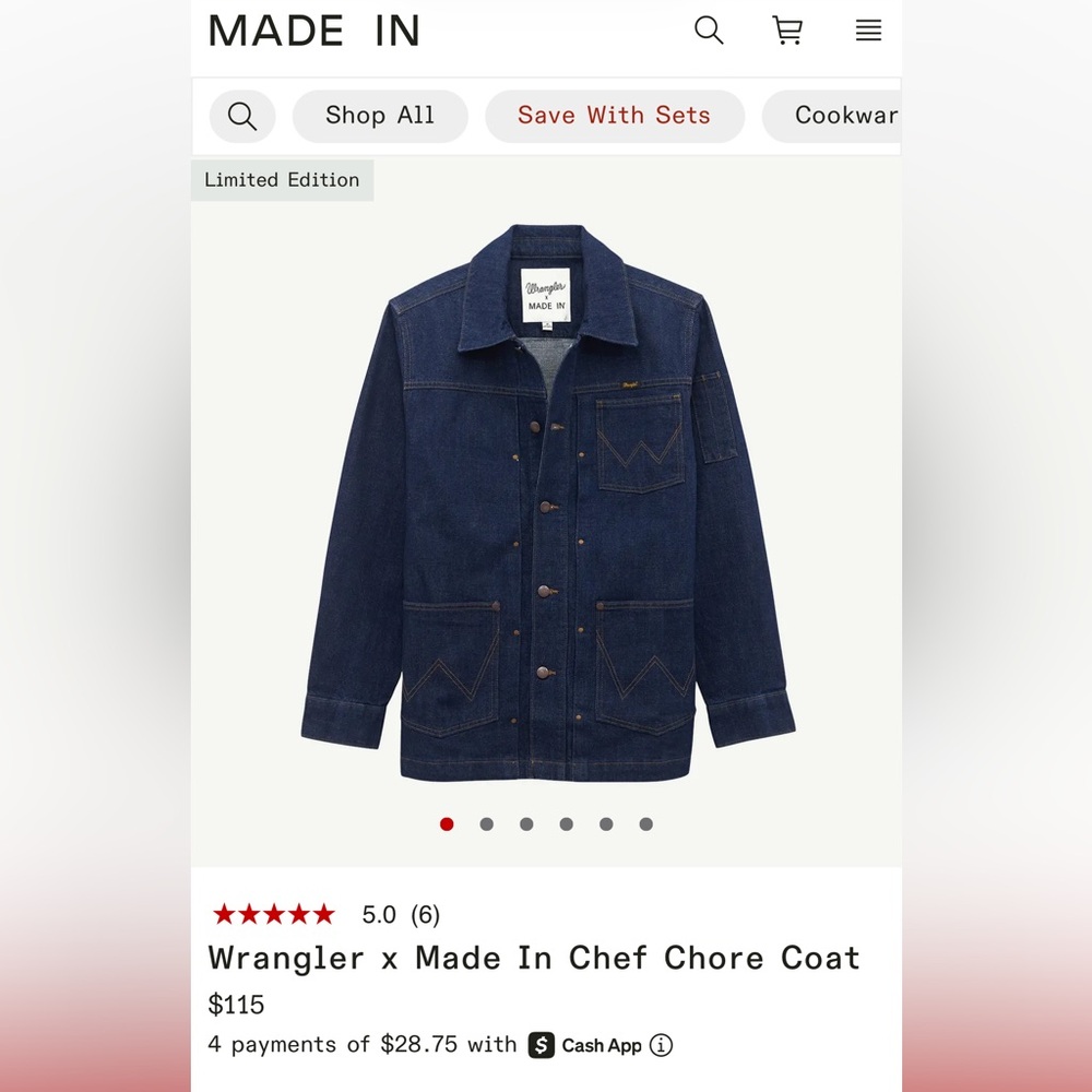 Wrangler x Made In Chore Coat - Picture 13 of 15
